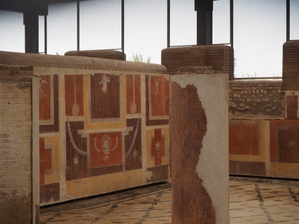 Roman wall paintings in the typical red gamma