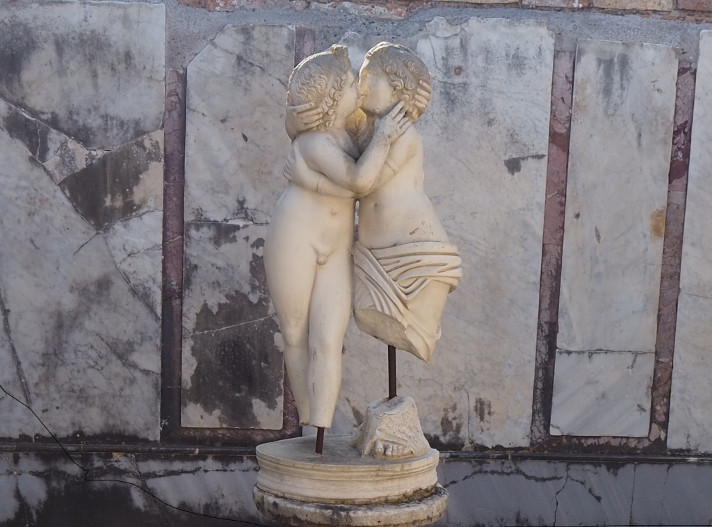 Visit Ostia Antica: the statue of Cupid and Psyche