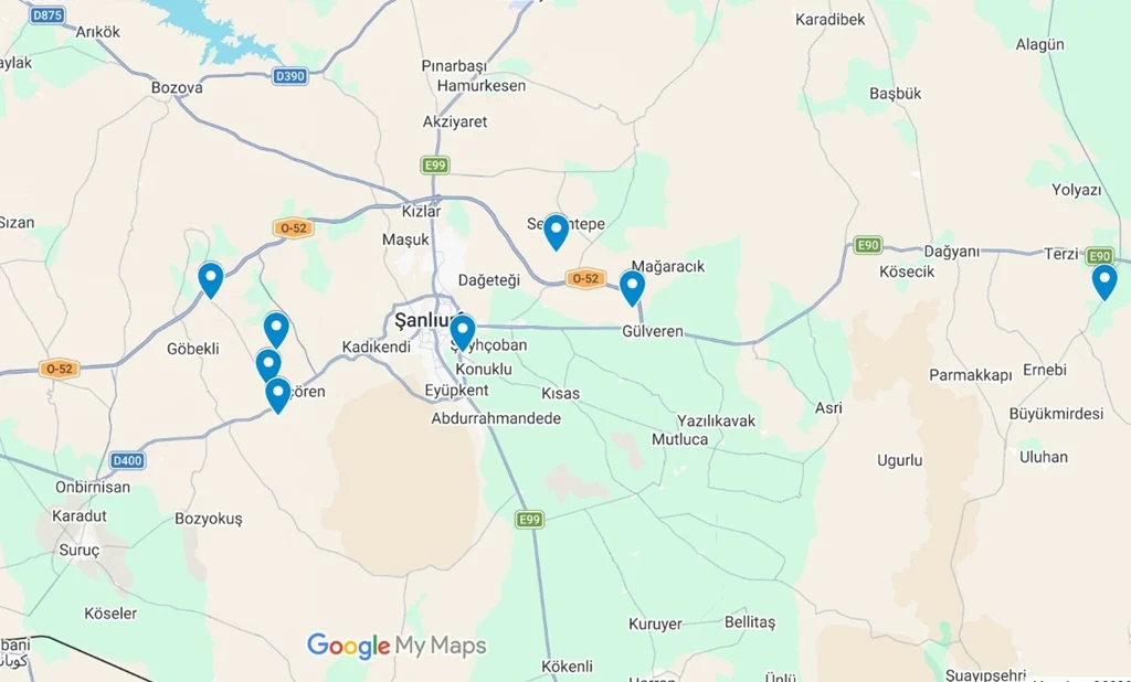 Карта на Таш тепелер